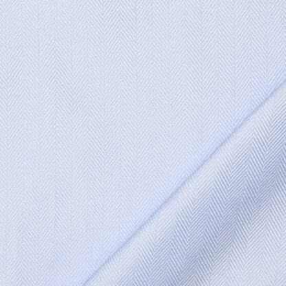 camicia su misura interamente prodotta in Italia 100 % puro cotone doppio ritorto twill celeste chiaro